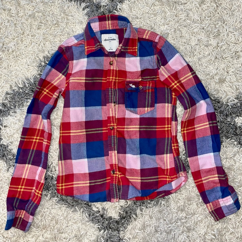Abercrombie Girl Flannel Size Small